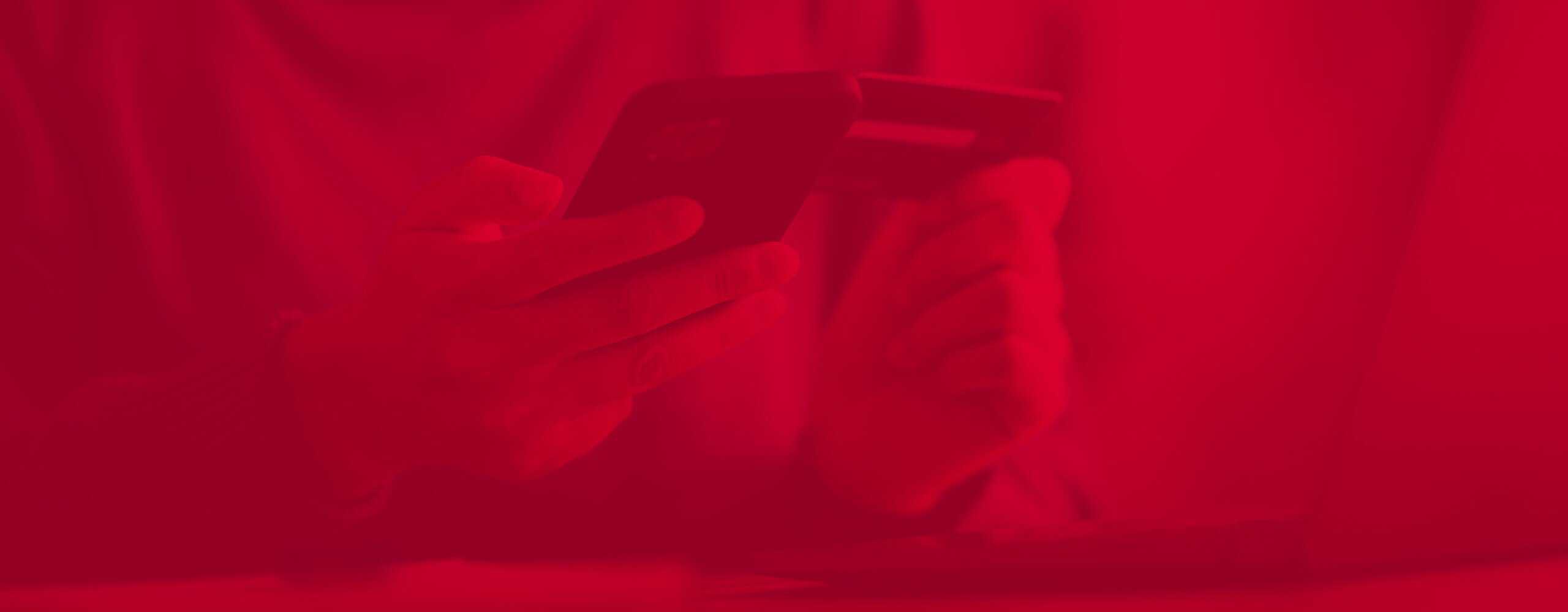 Image of someone using laptop with floating email messages around