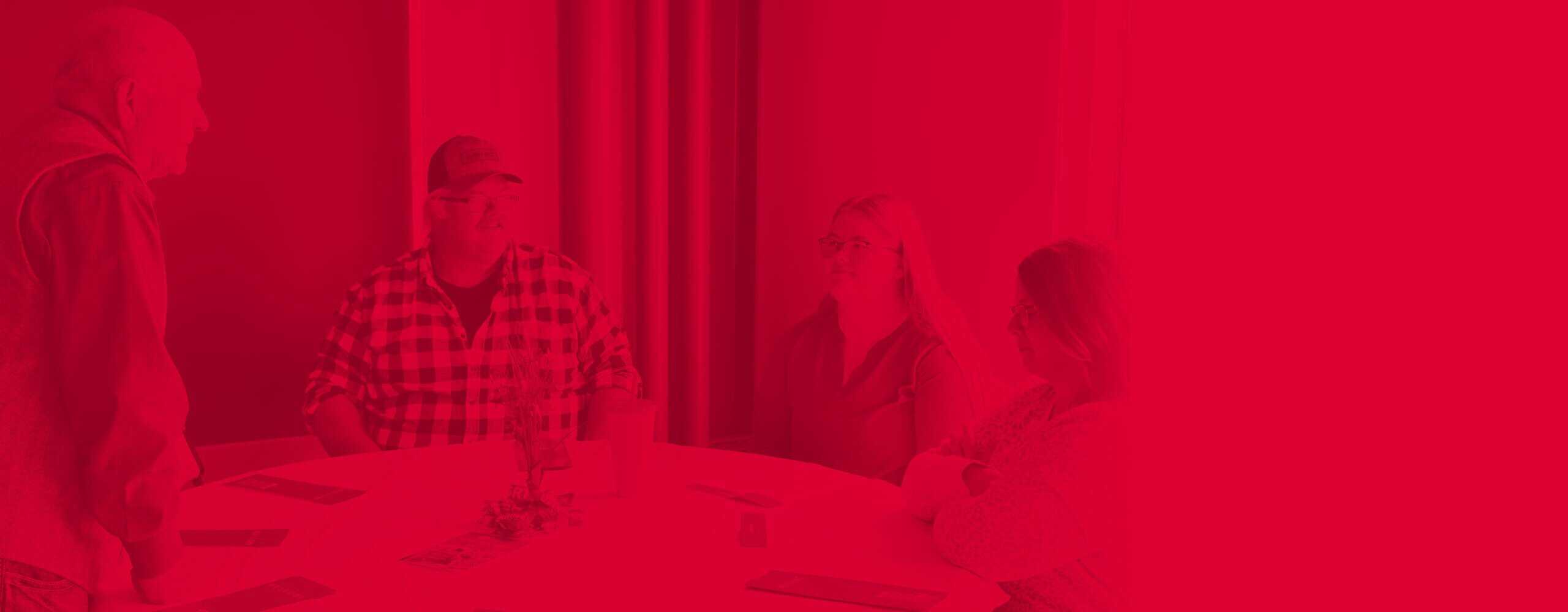 Photos of our SRT Directors out in the community as a backdrop